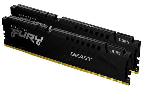 Kingston Technology 32GB 4800MT/s DDR5 CL38 DIMM (Kit of 2) FURY Beast Black