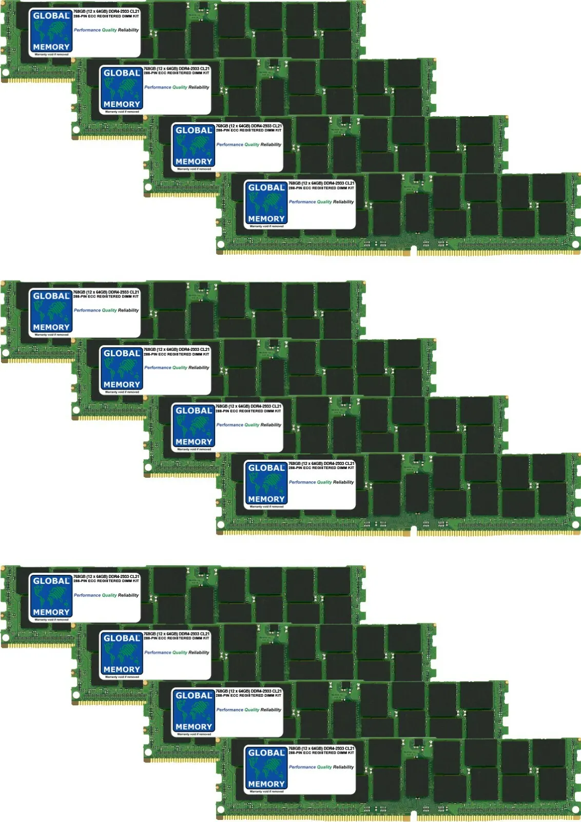 Micron DDR4-2933 LRDIMM 768GB Kit (12x64GB)