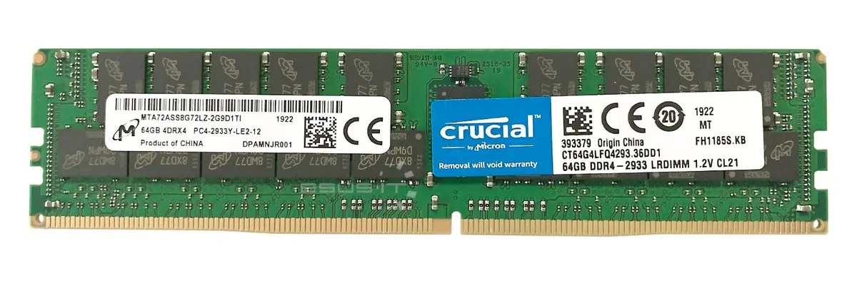 Micron DDR4-2933 LRDIMM 64GB Module